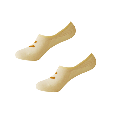 米吉诺拉 无骨糖果笑脸休闲浅口袜子女薄款纯棉吸汗透气防滑船袜