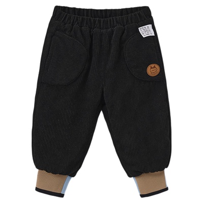 moimoln小云朵童装25年冬季新款男童时尚长裤加厚保暖束脚裤子