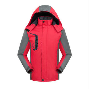 秋冬季京东物流冲锋衣工作服定制快递服务+加绒加厚工装外套印字