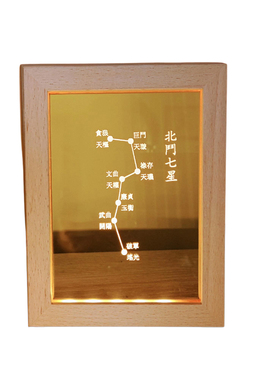 北斗七星法奇门北斗符南斗六星魁星五岳摆件夜灯精雕USBLED桌面灯