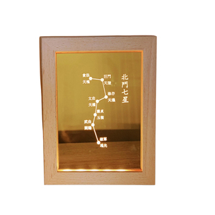 北斗七星法奇门北斗符南斗六星魁星五岳摆件夜灯精雕USBLED桌面灯