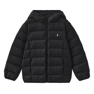 polowalk童装 男女童轻薄羽绒服连帽2025新款洋气秋冬装短款外套