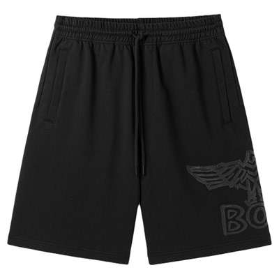 BOYLONDON时尚潮牌黑色老鹰印花短裤2026春夏新款男女裤子N13000