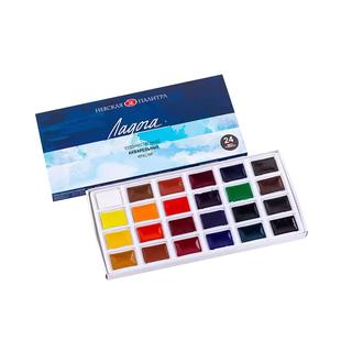 俄罗斯白夜white nights固体水彩套装 16色24色学生级初学者绘画颜料艺术家级固体颜料 拉多加 列宁格勒