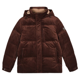 【老钱风】RaidyBoer/雷迪波尔2025冬男厚丝绒烧花羽绒服外套8539