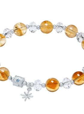 六桂福珠宝S925银水晶手链