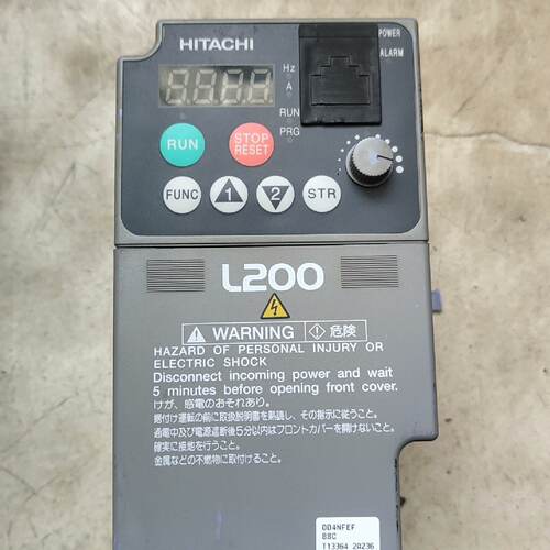 询价-日立变频器0.4kw，L200－004NFEF，成色