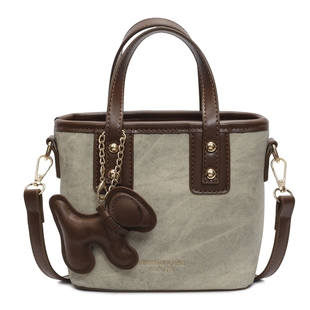 外出小拎包包女式2025年春夏流行时尚高级感单肩包通勤斜挎水桶包