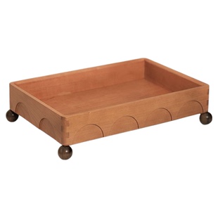 北美樱桃木香薰精油托盘实木轻奢桌面收纳盒入户玄关木质置物架