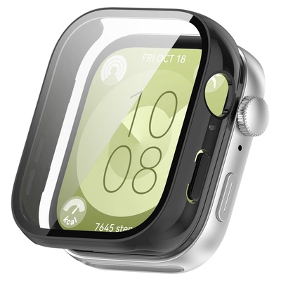 适用华为watchfit4手表保护壳4pro手环PC钢化一体保护套运动智能手表fit3配件屏幕保护防刮耐磨