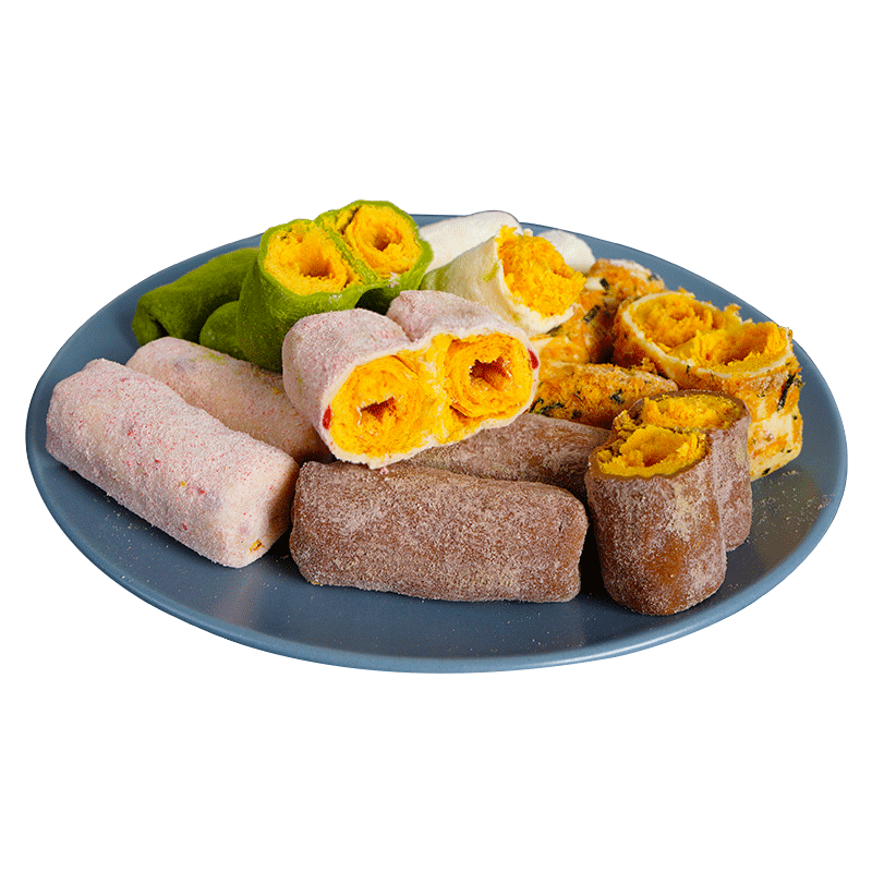 奶酥卷肉松咸蛋黄蛋卷
