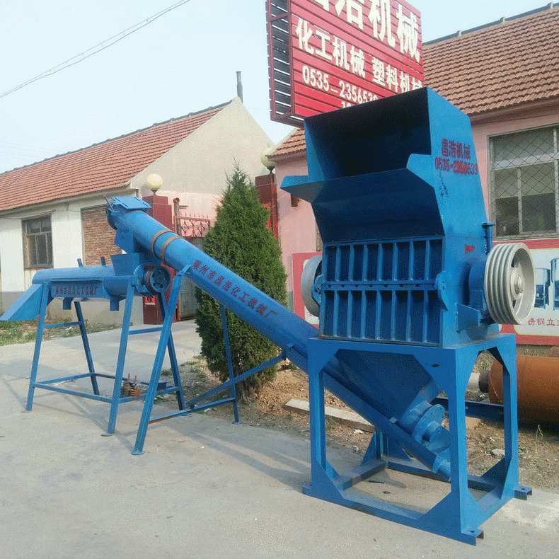 新款强力废旧塑料粉碎机快速打料机工业大型多功能破碎机成套设备