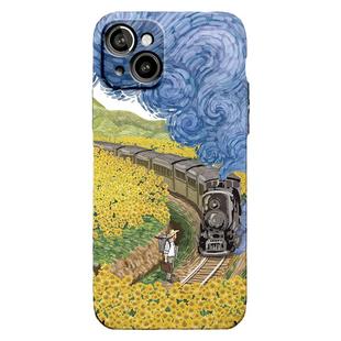 Magsafe磁吸适用苹果17Promax手机壳新款iPhoneAir梵高花田火车油画硬壳16Pro超薄夜光15名画se3个性14全包13