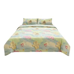 漫画动物可爱儿童纯棉床单单件全棉宿舍被单1.5m床笠可配三四件套