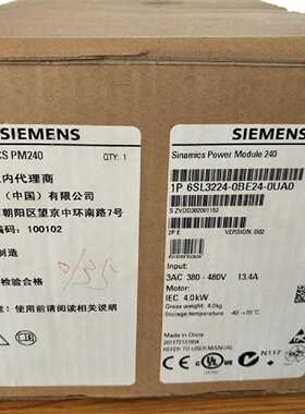 议价6SL3224-0BE24-0UA0西门子G120 变频器功率模块6SL32240BE240