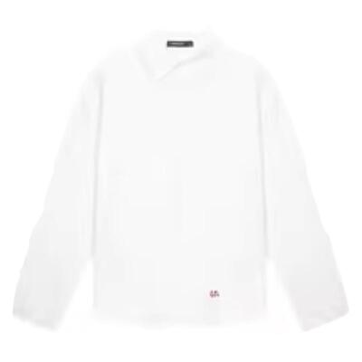 刺绣慵懒通勤宽松衬衫