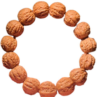 门头沟京八棱文玩小核桃手串正圆秋子佛珠中老年手持手把玩件