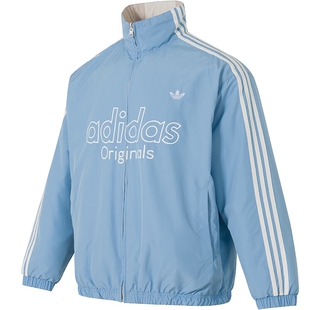 adidas阿迪达斯三叶草男潘展乐同款运动休闲双面穿棉服锐力KS5955