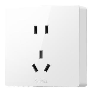 公牛十孔插座明装118型带开关墙壁多孔厨房专用二开多控10孔面板