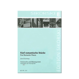 柴可夫斯基 五首浪漫曲 大提琴和木管五重奏 思考斯基原版乐谱书 Various Cello and Wind Quintet SIK1737