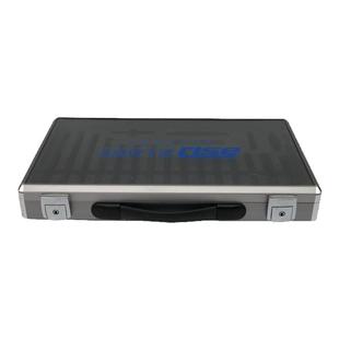 定制铝合金箱黑银防震航空展会运输箱手提多功能密码锁金属工具箱