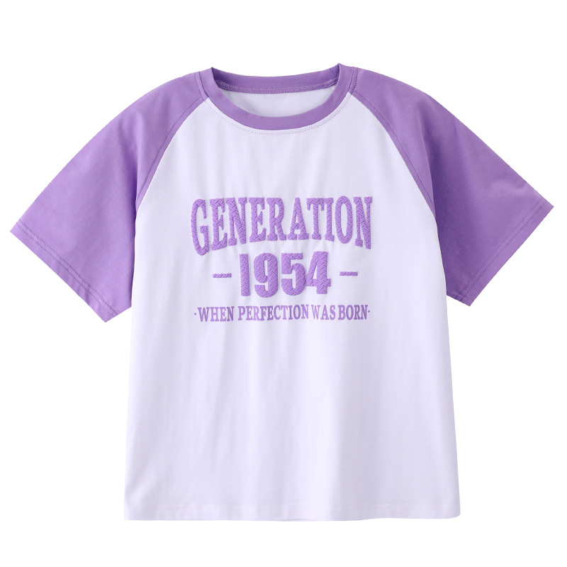 女童t恤短袖儿童上衣夏季2024新款洋气半袖体恤中大童装女孩纯棉