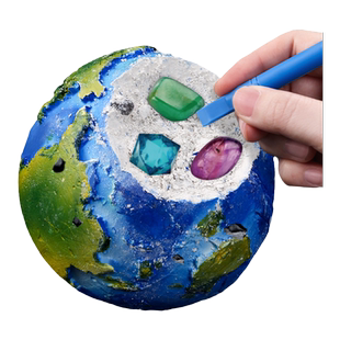 考古挖掘玩具挖宝石玩具男孩石膏盲盒宝藏多多挖宝玩具敲宝石女孩