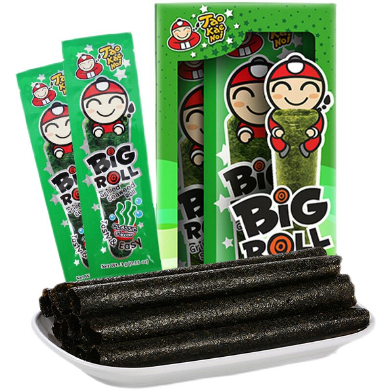 老板仔泰国低脂盒装27g烤海苔卷