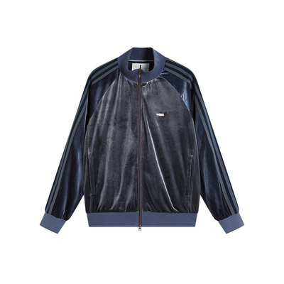 运动丝绒卫衣夹克女春季短款外套