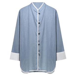 春秋季原创中国风苎麻衬衫男士宽松长袖棉麻上衣中式复古禅意服装