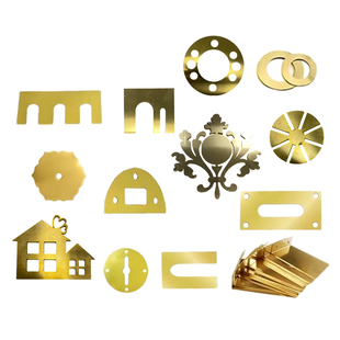 H59H62H65黄铜板0.01-20mm激光切割垫片定制加工镜面拉丝折弯打孔