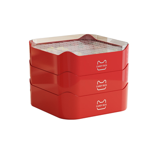 新年四宫格果盘茶几高档水果盘干果瓜子收纳盒客厅糖果零食糖果盒