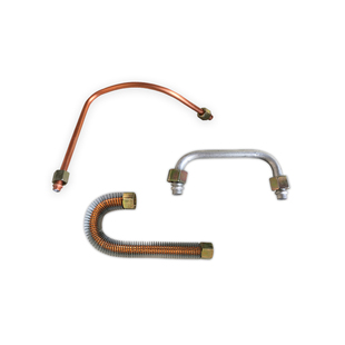 空压机配件气泵单向阀皮带机头管压力开关连接管铝管回气过桥管