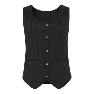 千仞岗秋冬轻薄羽绒服女内胆马甲圆领内穿无领轻便背心款Y259902N