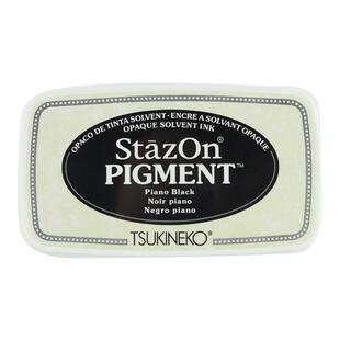 日本Tsukineko月猫SZ-PIG雪花白猪猪印台玻璃皮革陶瓷塑料金属布料硫酸纸纸箱油性速干印泥手账橡皮章多功能