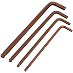 内六角扳手单个高强度S2球头L型加长内六方六棱扳手内6角2.5mm4mm