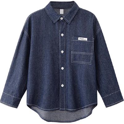 左西男童棉服撞色口袋柔软透气