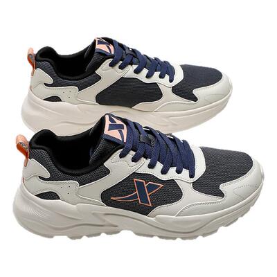 特步运动鞋男鞋轻便复古休闲鞋厚底时尚老爹鞋透气网面跑步鞋男款