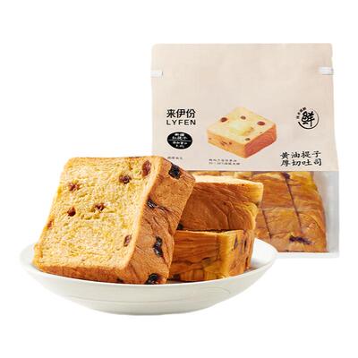 来伊份黄油提子厚切吐司面包400g