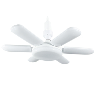 e27螺口灯泡led节能大功率客厅折叠叶子灯宽压语音灯头厂房照明灯