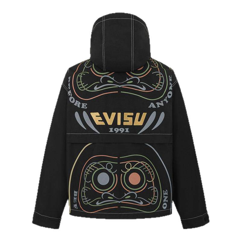 EVISU男士达摩印花夹克外套