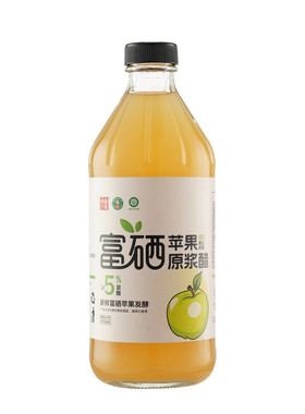 岭田佳富硒苹果醋玻璃瓶酸度5度