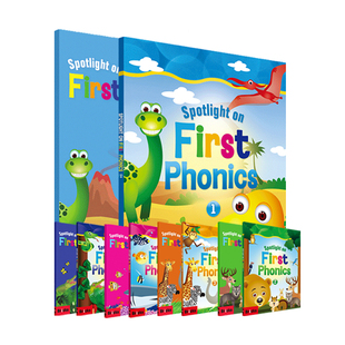 phonics自然拼读教材Spotlight on First Phonics 1 2 3 4 5 级别5-12岁小学英语教材自然拼读小学幼儿英语启蒙教材英语字母发音