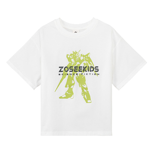 左西童装男童短袖T恤儿童夏装上衣2026新款男孩大童春装长袖打底