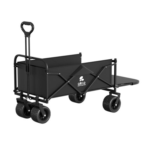 户外后开斗露营车可折叠加长营地车露营推车野餐拖车便携拉杆车