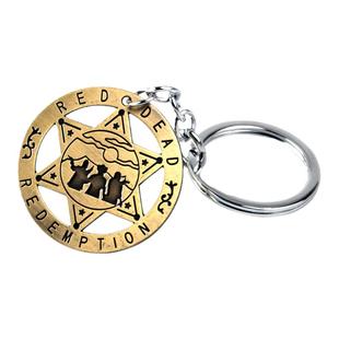 荒野大镖客2周边挂件钥匙扣red dead redemption合金钥匙扣项链