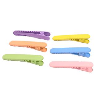 5cm网红爆款马卡龙色烤漆鸭嘴夹bb一字夹边夹diy发饰发夹头饰配件