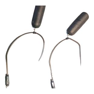 可视锚鱼钩刀锋锚钩单腿单钩双铅单腿钩抗走水无倒刺配重钓钩垂钓