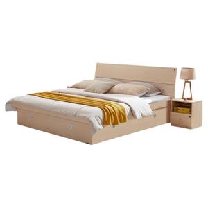 全友家居现代简约双人板式床四门衣柜弹簧床垫床头柜卧室家具套装