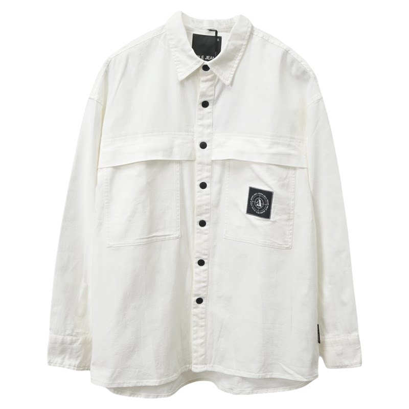 ABLE,JEANS宽松翻领长袖衬衫